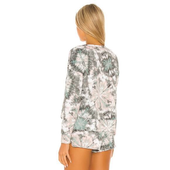 NEW Onzie x Revolve Lightweight Sweatshirt Size SMALL/MEDIUM Tie Dye High Low - Picture 4 of 7